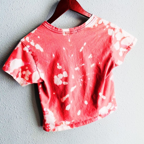 Circlex Upcycled Cropped Tie Dyed Day Tripper Tee - Picture 2 of 2